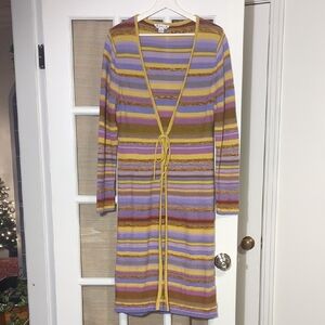 VINTAGE APRIL CORNELL long cardigan - size xs